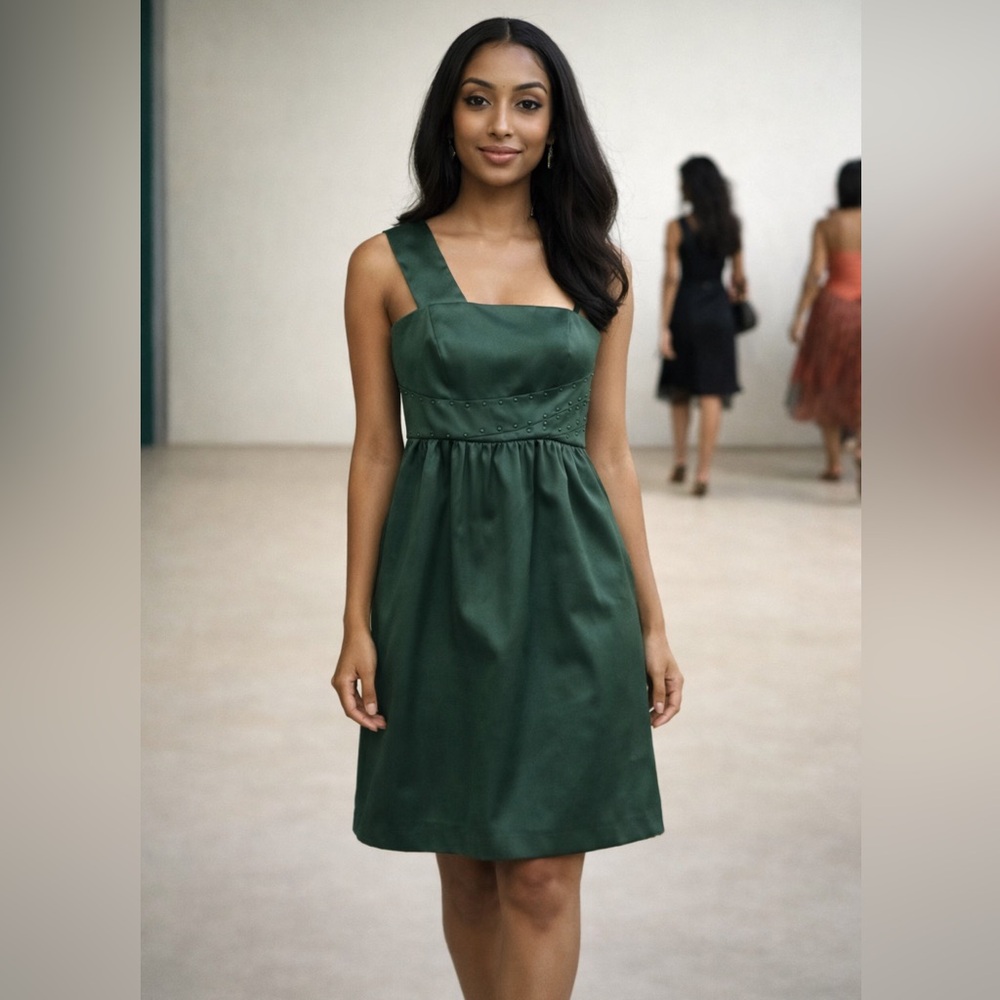 Kensie Green One Shoulder Dress- Size 8